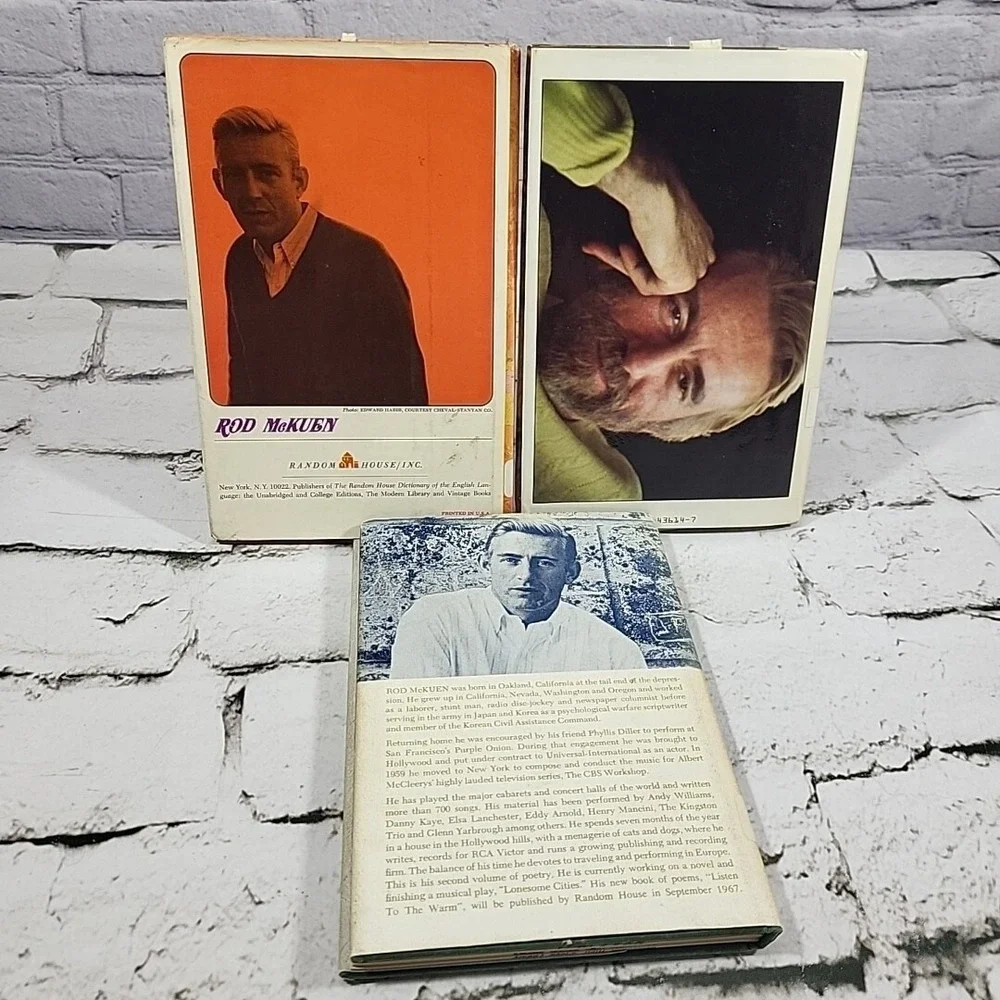 Rod McKuen Poetry Books Lot Of 3 Hardbacks Listen To The Warm Beautiful Stranger